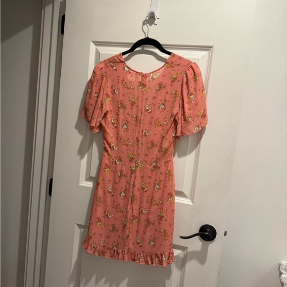 Reformation Mya Dress pink ruffled, size 6 - Picture 6 of 6